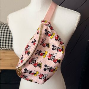 Disney Stoney Clover Lane  Pink Minnie Mouse Patterned Crossbody Bag
